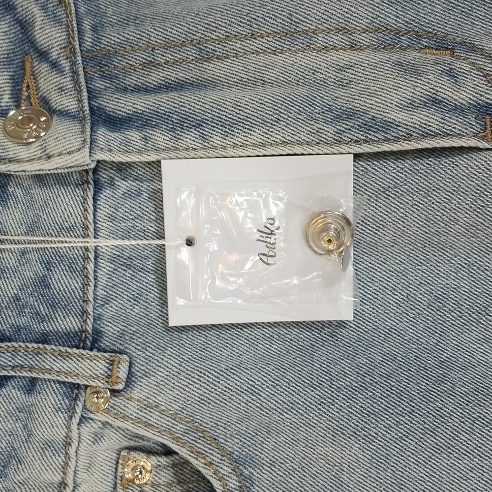 Adika Distressed Light Wash Blue Denim Jeans Medium - Picture 6 of 11